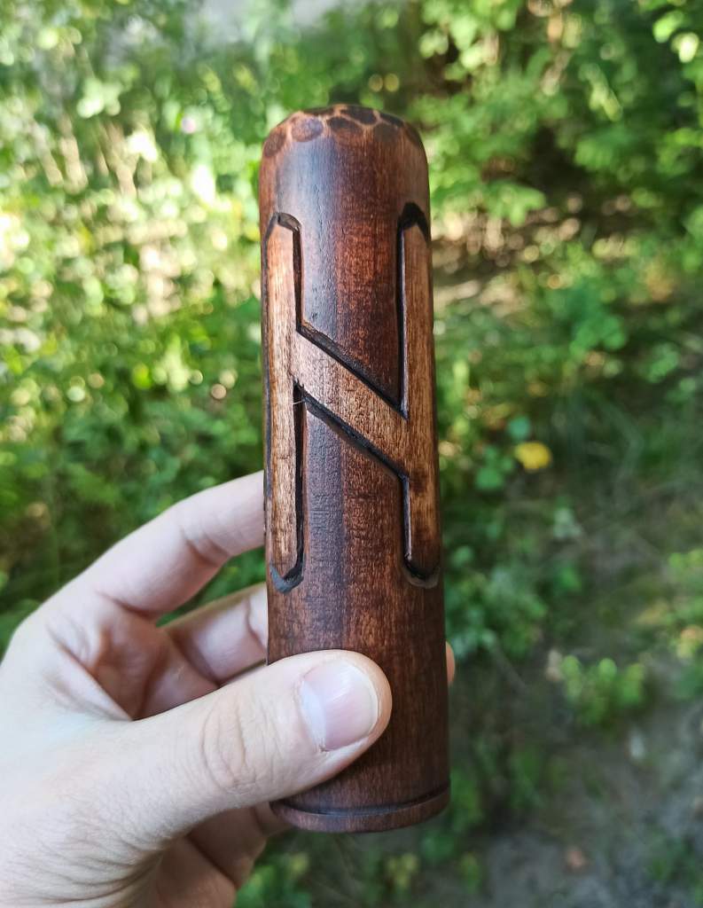 Hel wood carved statue