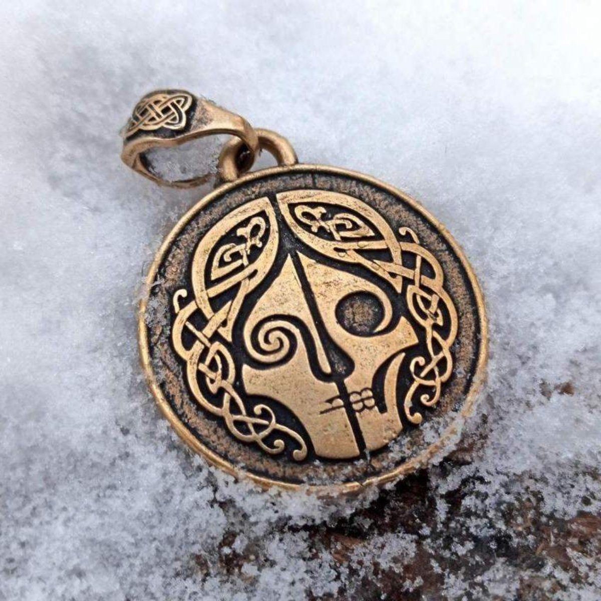 Hel goddess pendant