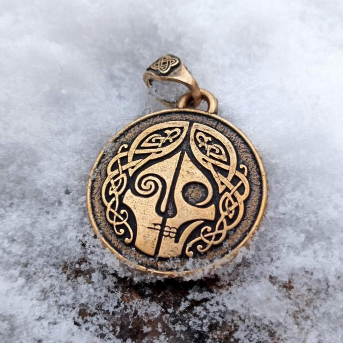 Hel goddess pendant