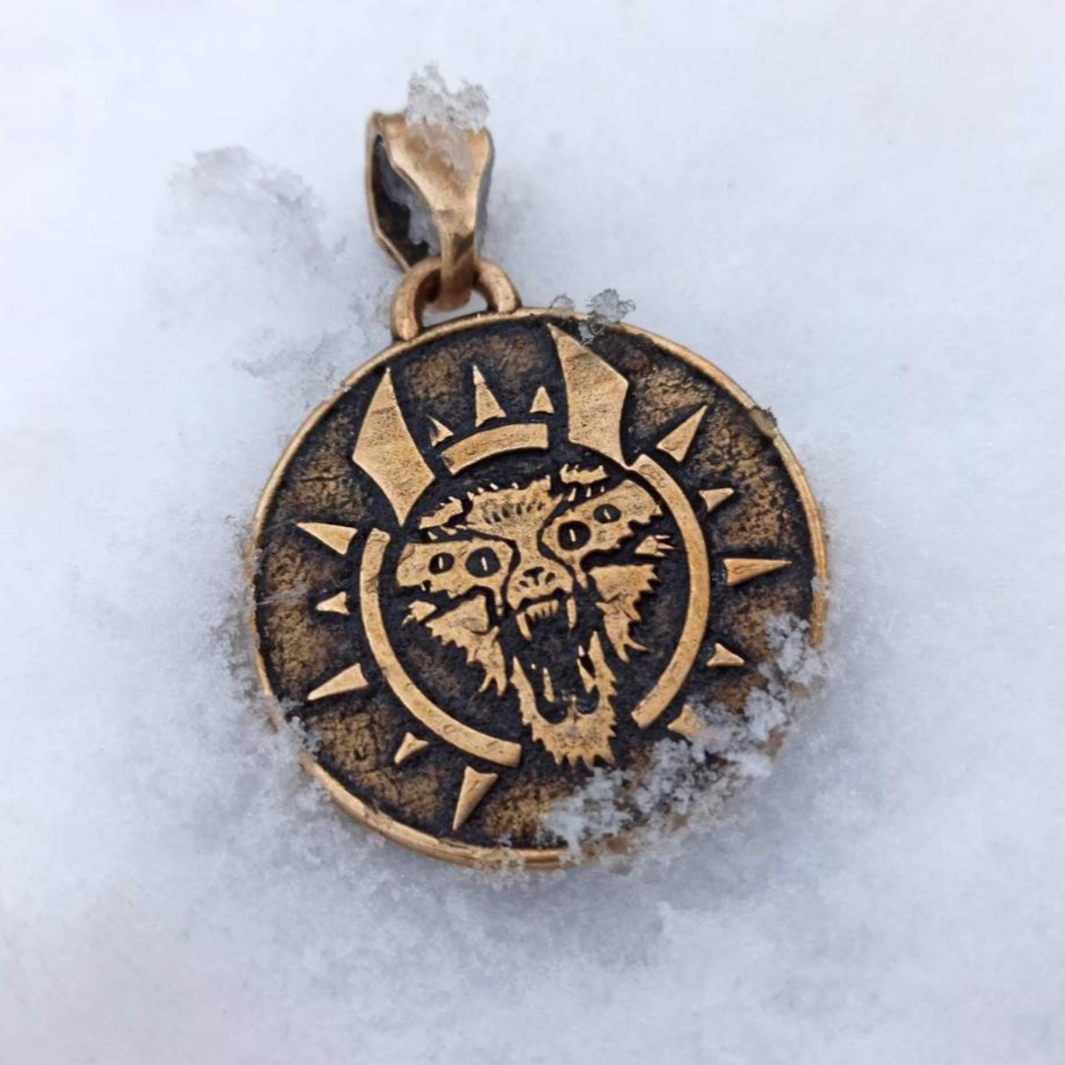 Hel goddess pendant