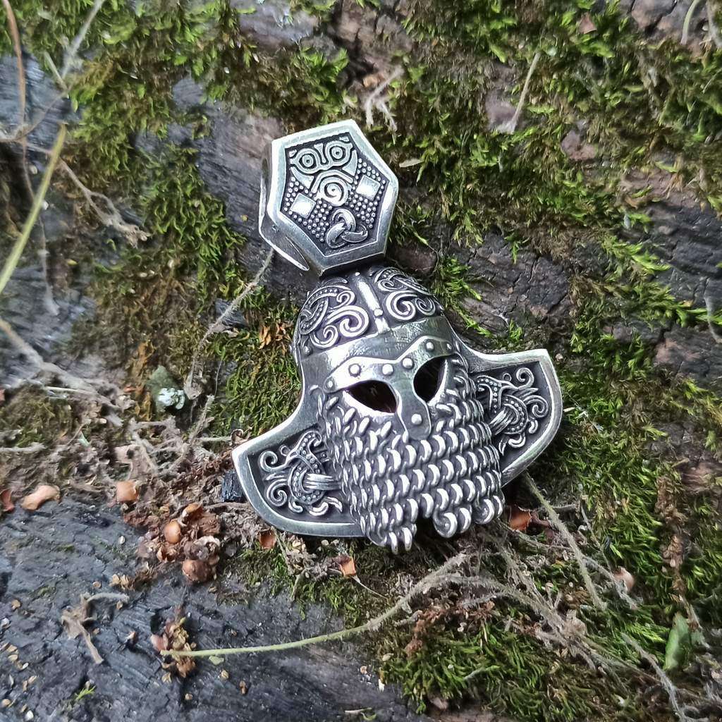 Viking helmet pendant