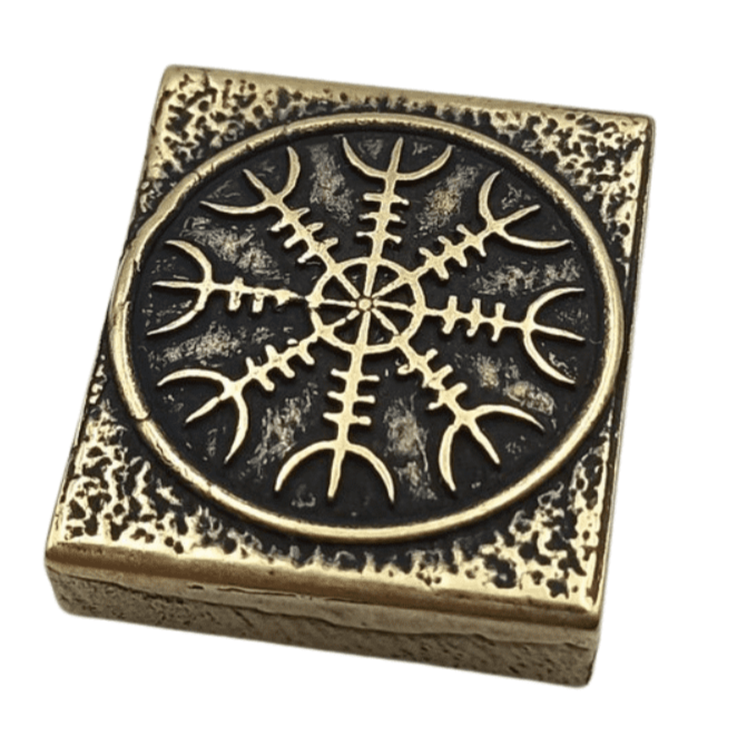 Helm of Awe molle clip Bronze with patina