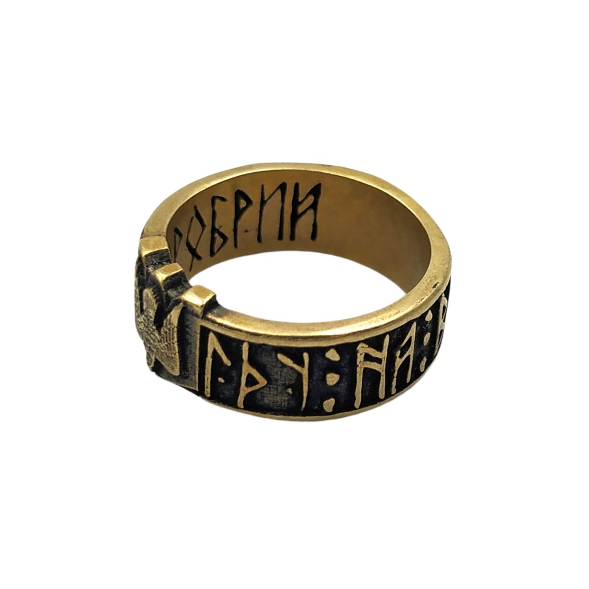 Slavic ethnic mens ring “іду на Ви”