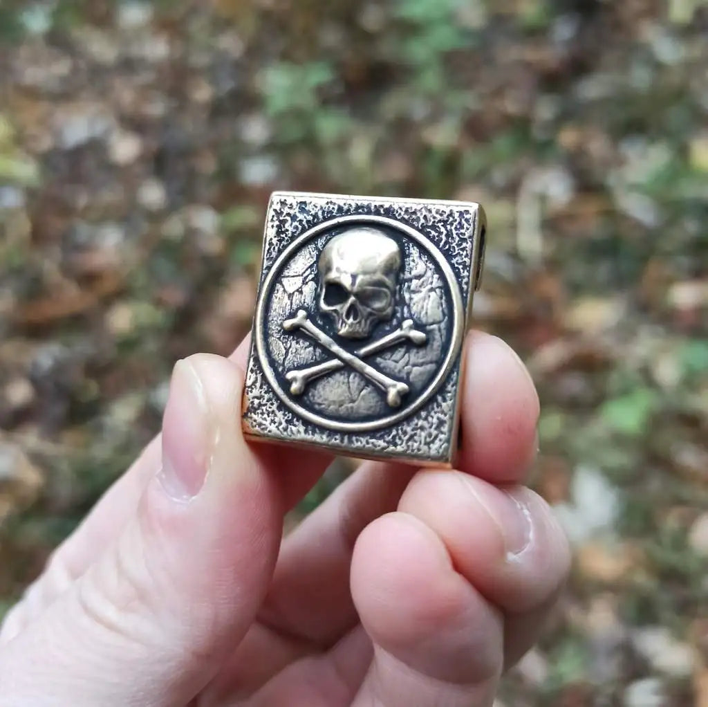 Jolly Roger pirate skull molle clip