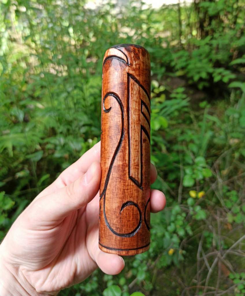 Loki wood carved figurine