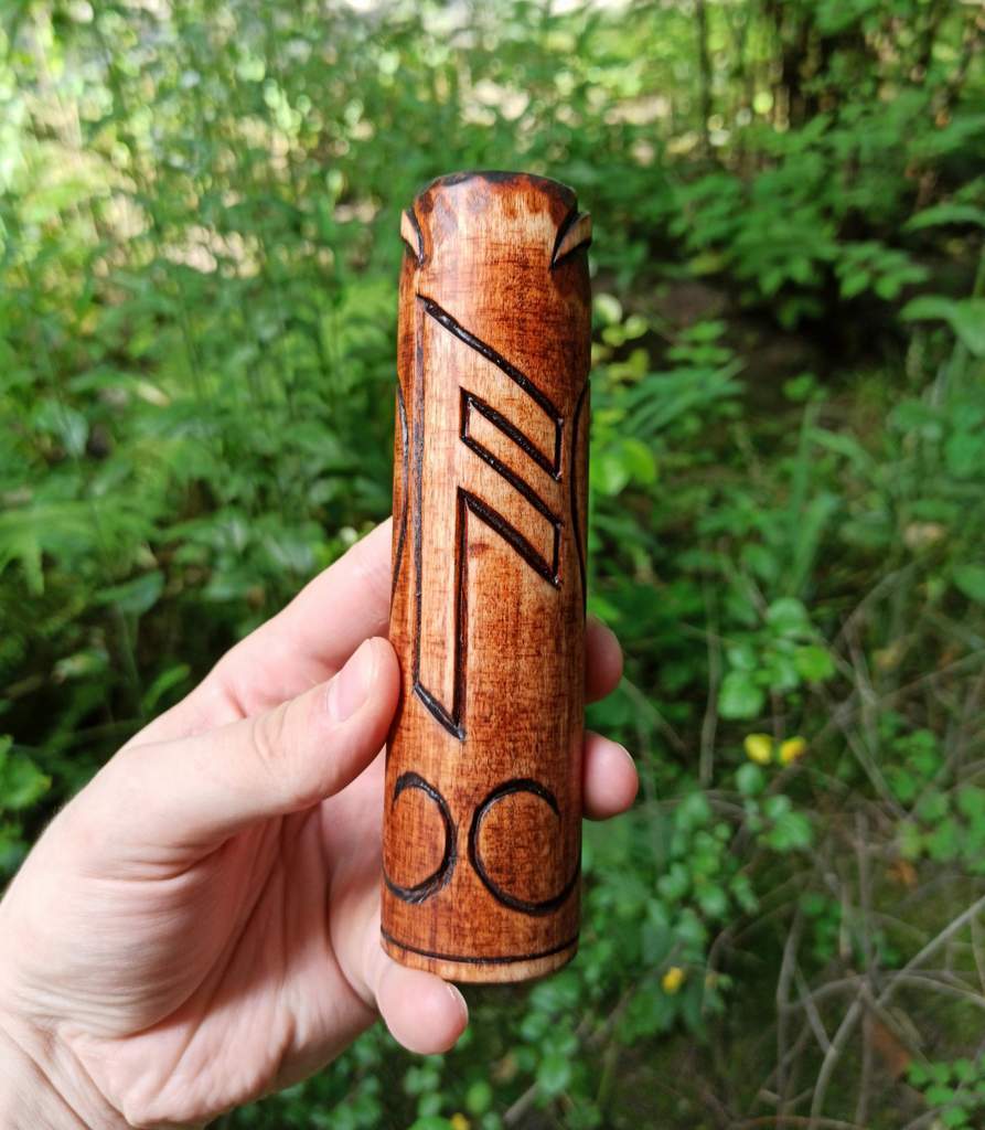 Loki wood carved figurine