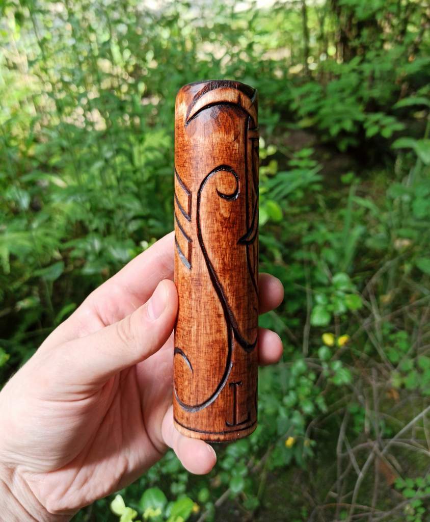 Loki wood carved figurine