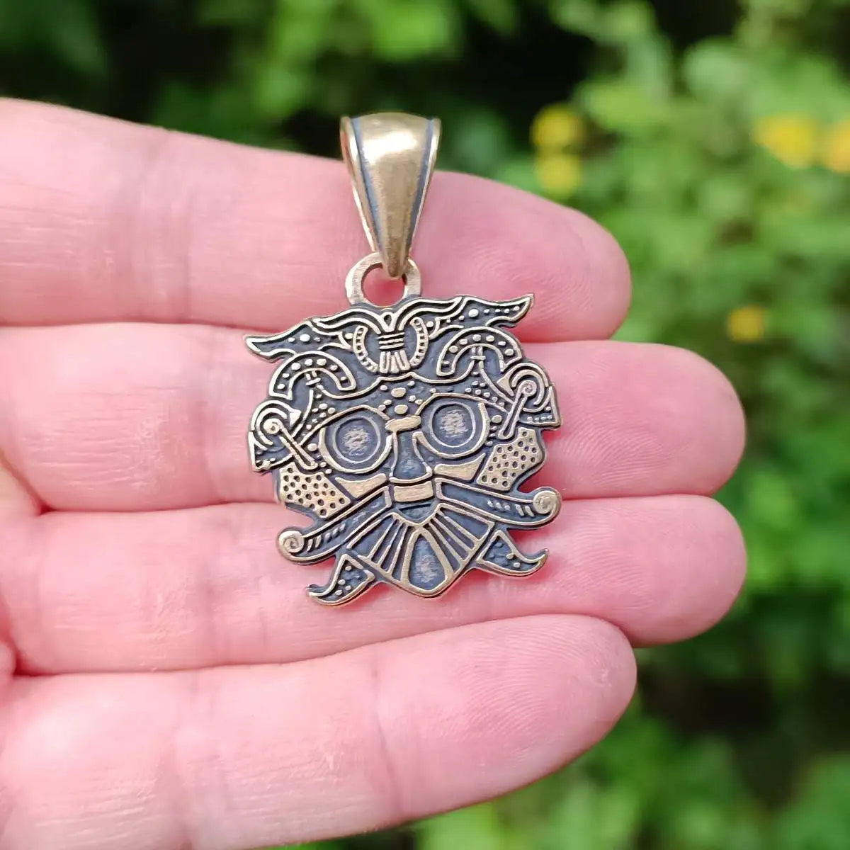 Loki mask pendant