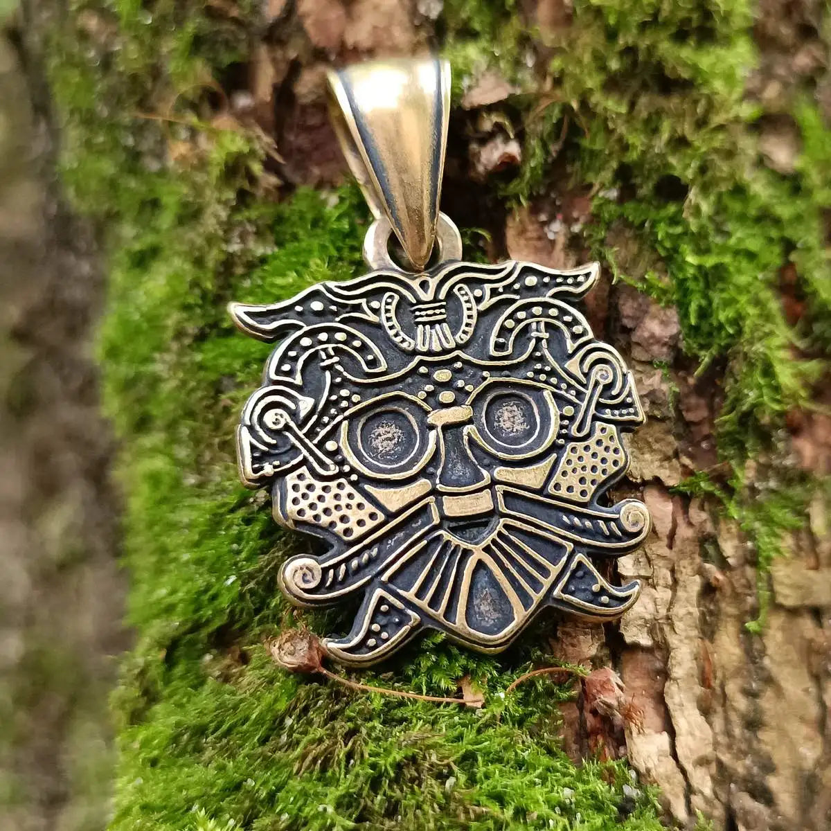Loki mask pendant