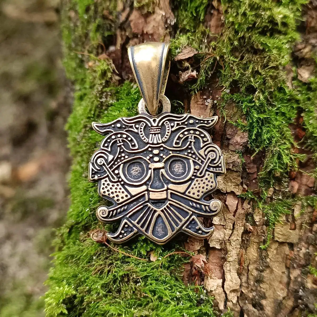 Loki mask pendant