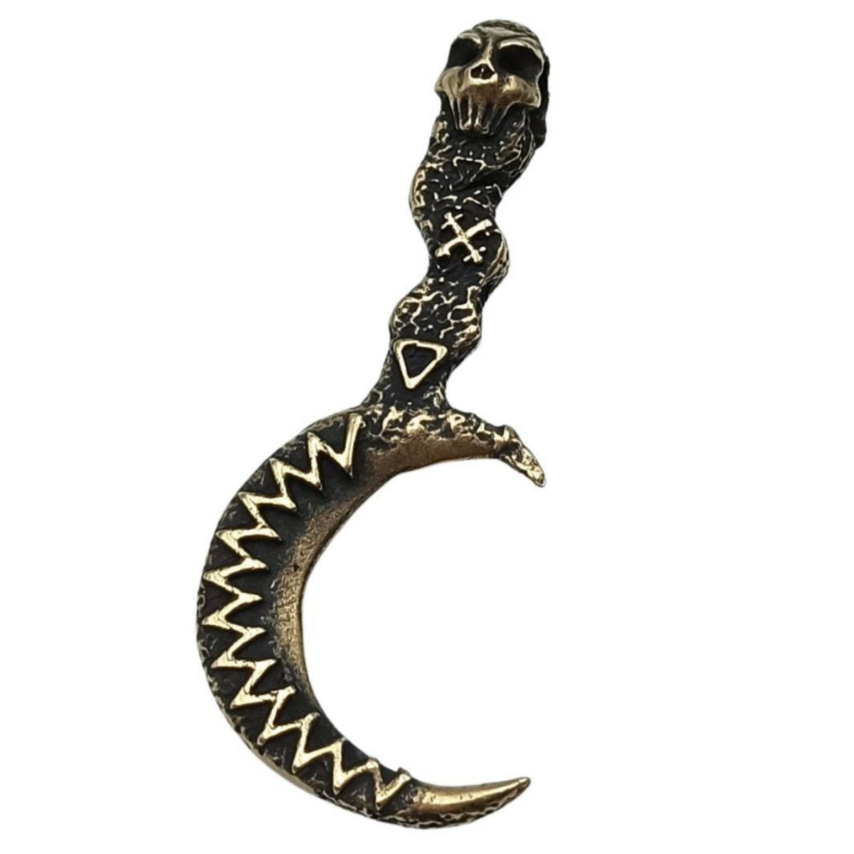 Morana sickel pendant Bronze
