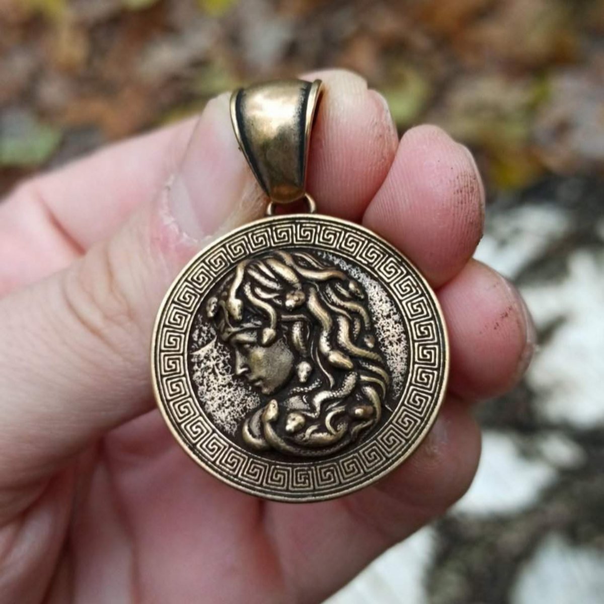 Medusa Gorgon pendant