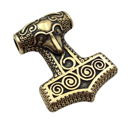 Mjolnir from Skane Bronze pendant Pendant only  