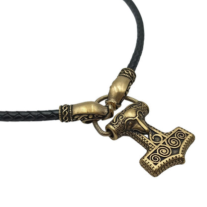 Mjolnir from Skane Bronze pendant Norse necklace  