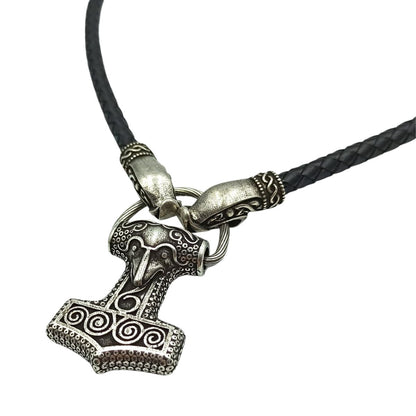 Mjolnir from Skane replica silver plated pendant Norse necklace  