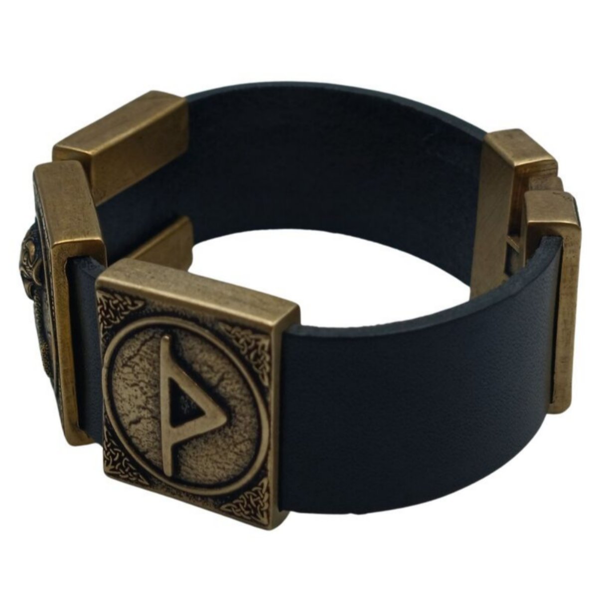 Viking Mjolnir bracelet leather wristband