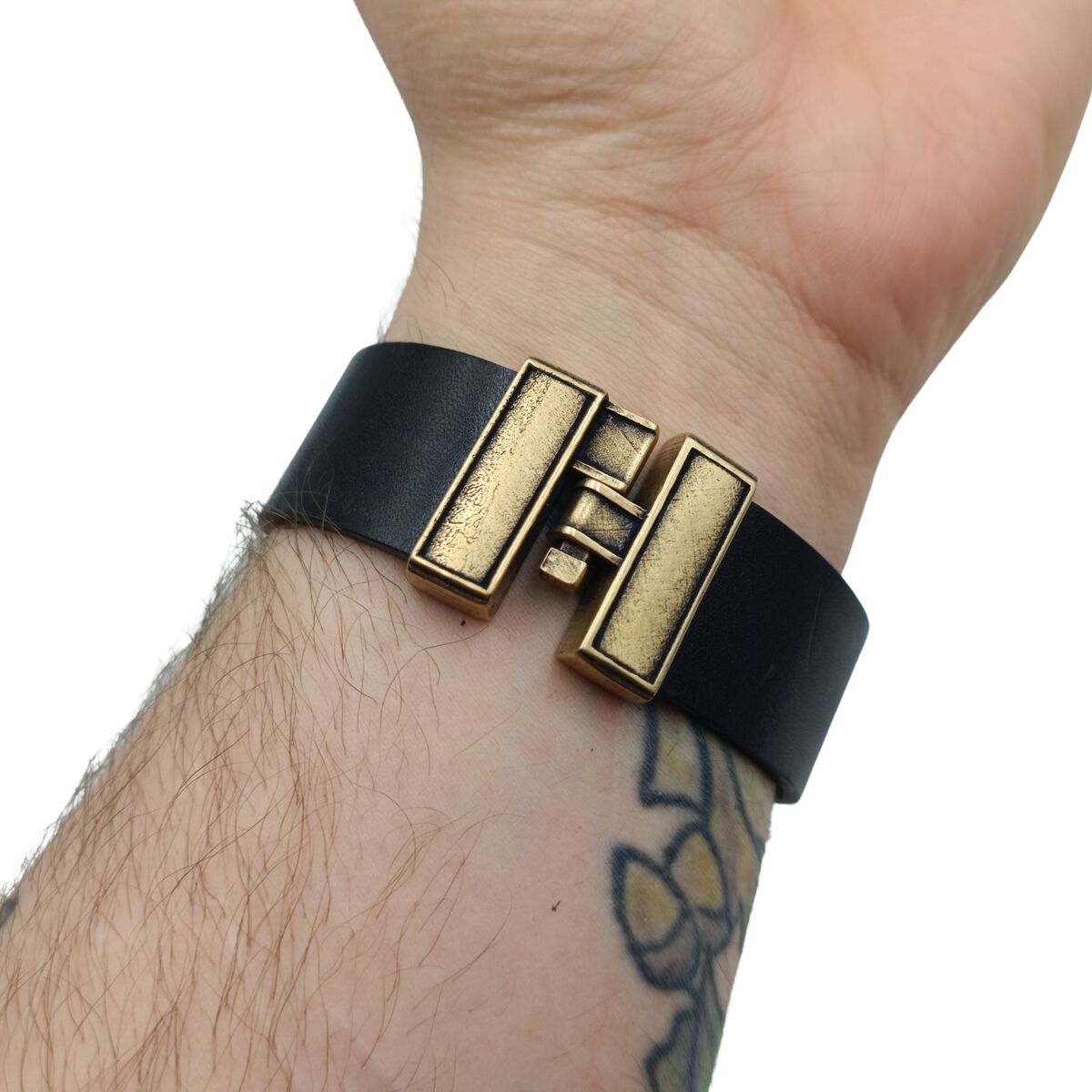 Viking Mjolnir bracelet leather wristband