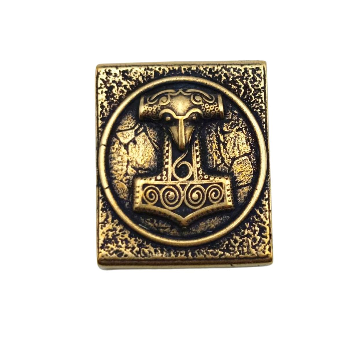 Mjolnir molle clip Bronze with patina