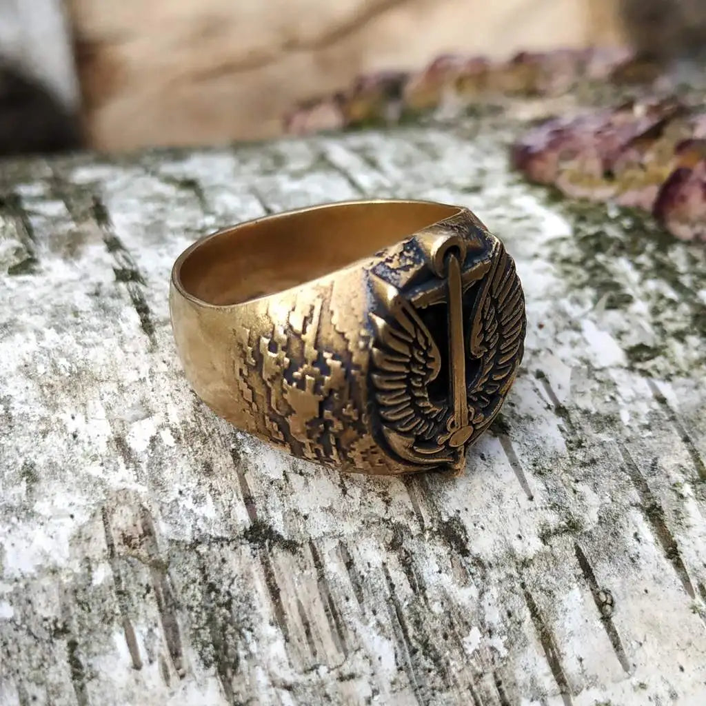 Ukrainian marines signet ring