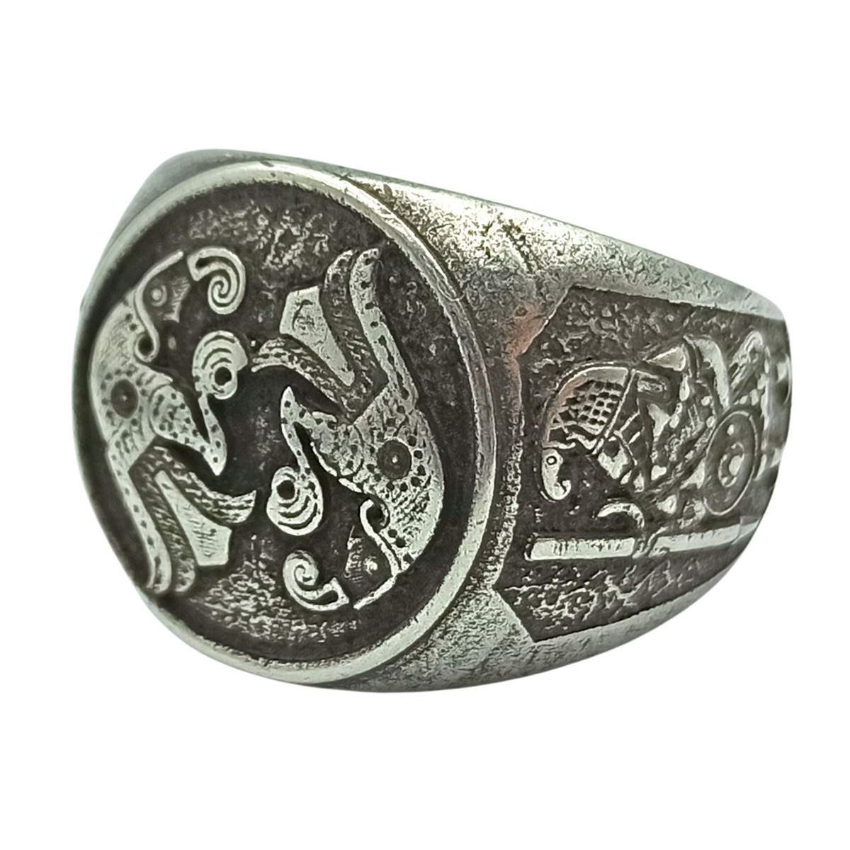 Norse ravens ring 6 US Silver plating