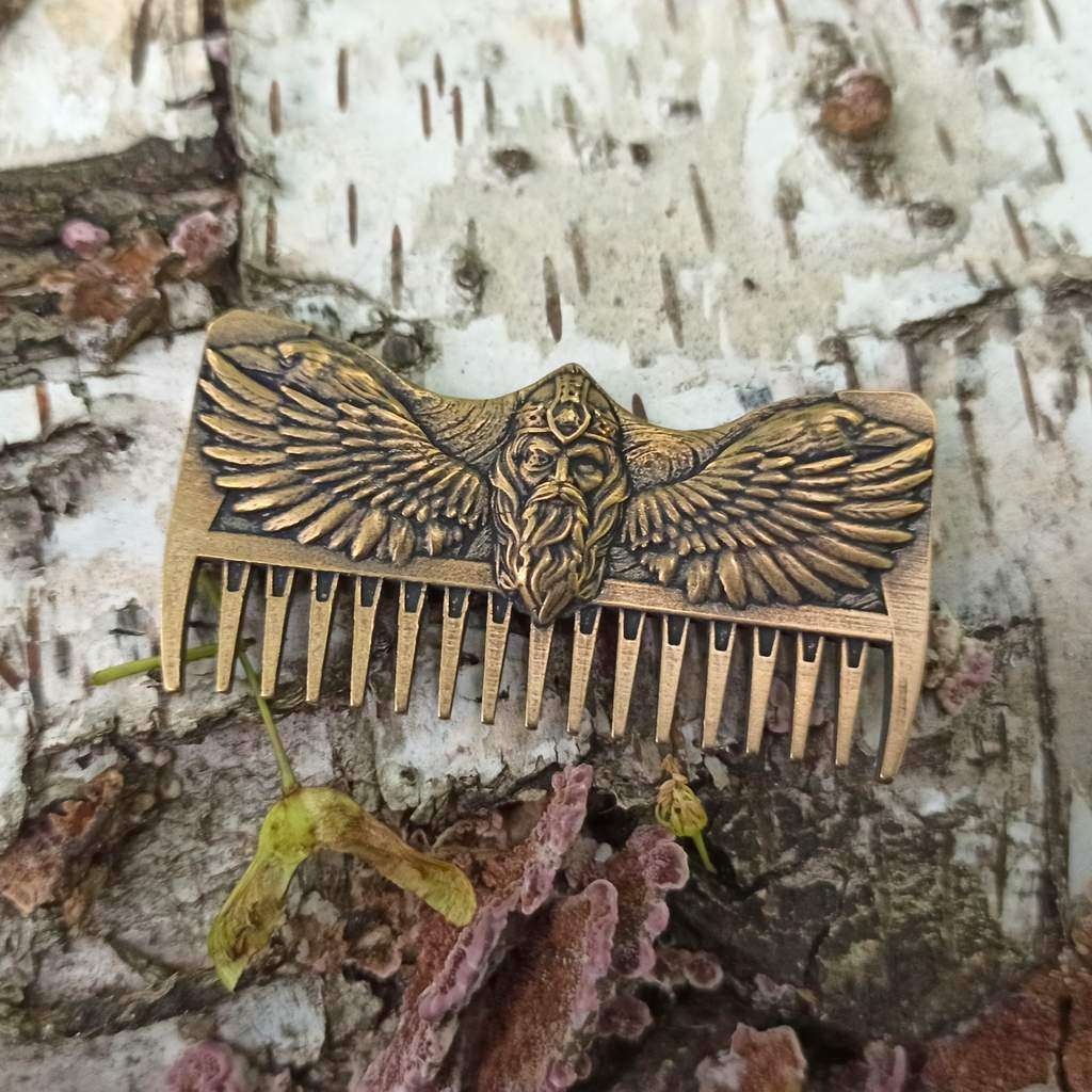 Odin with ravens beard Viking comb