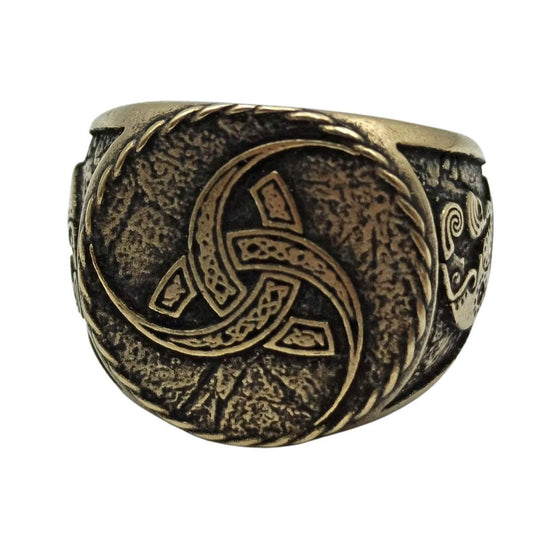 Triple horn of Odin ring