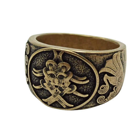 Mask of Odin norse ring