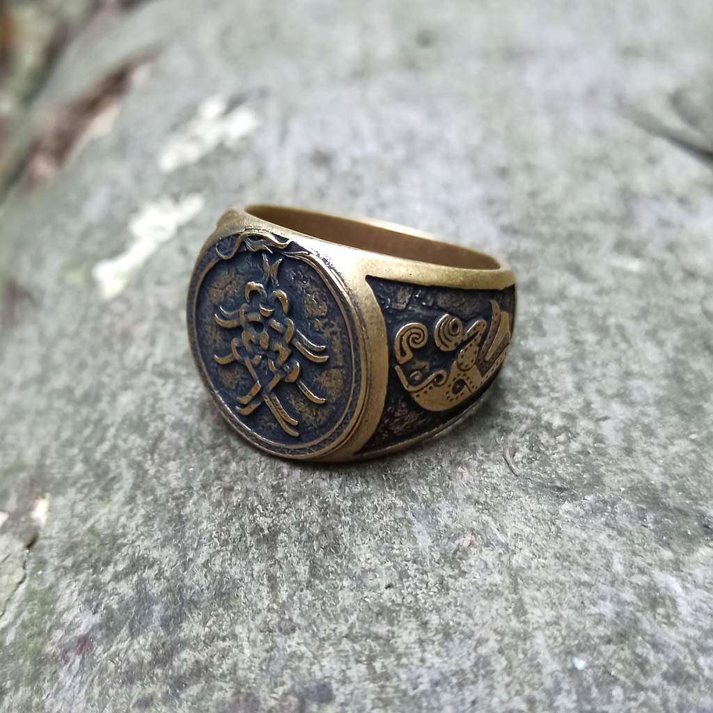 Mask of Odin Signet ring