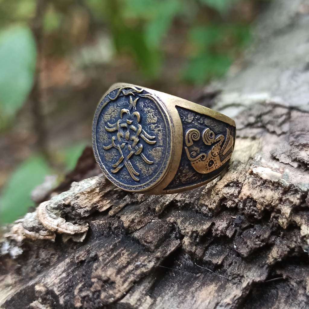 Mask of Odin Signet ring
