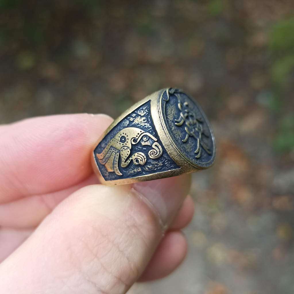 Mask of Odin Signet ring