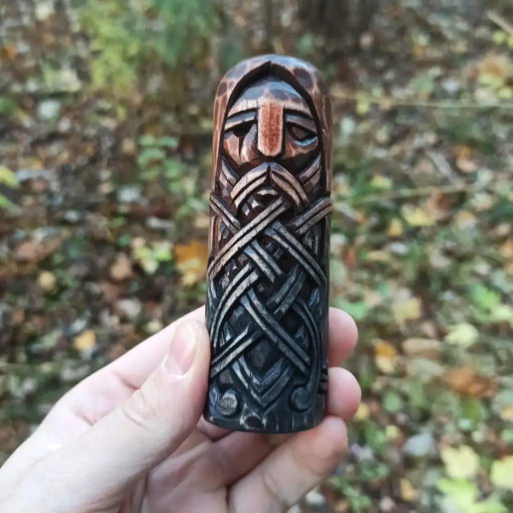 Odin wooden figurine