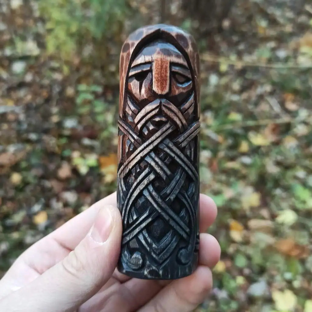 Odin wooden figurine