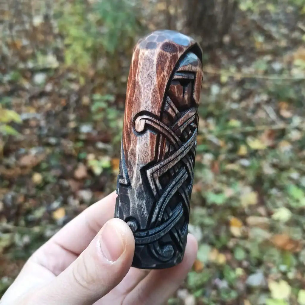 Odin wooden figurine