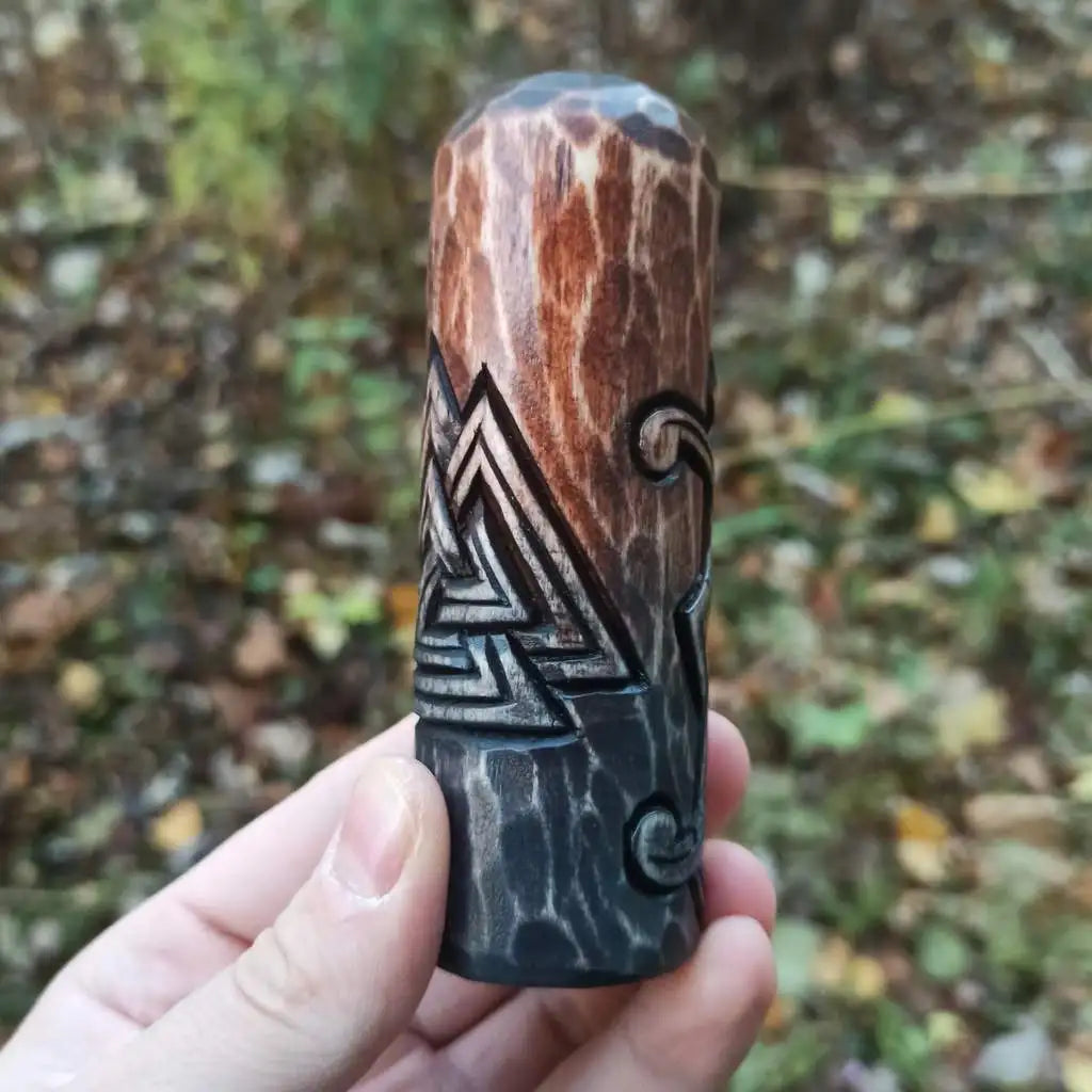 Odin wooden figurine