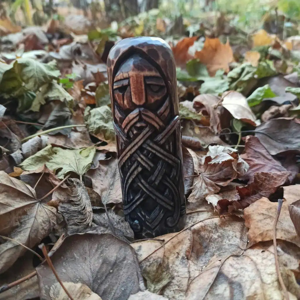 Odin wooden figurine