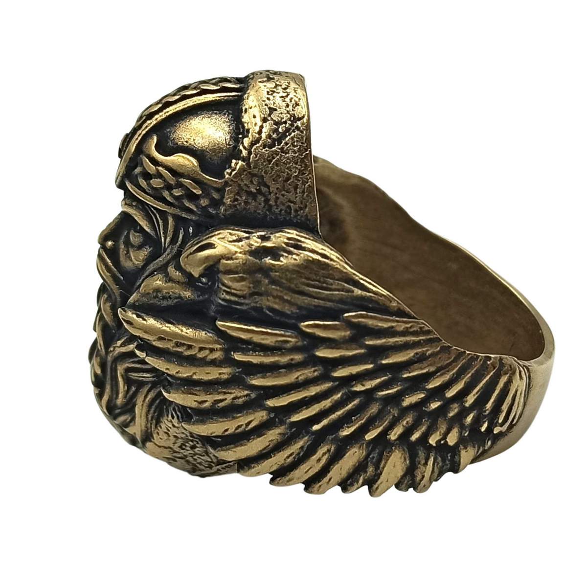 Odin with ravens signet ring