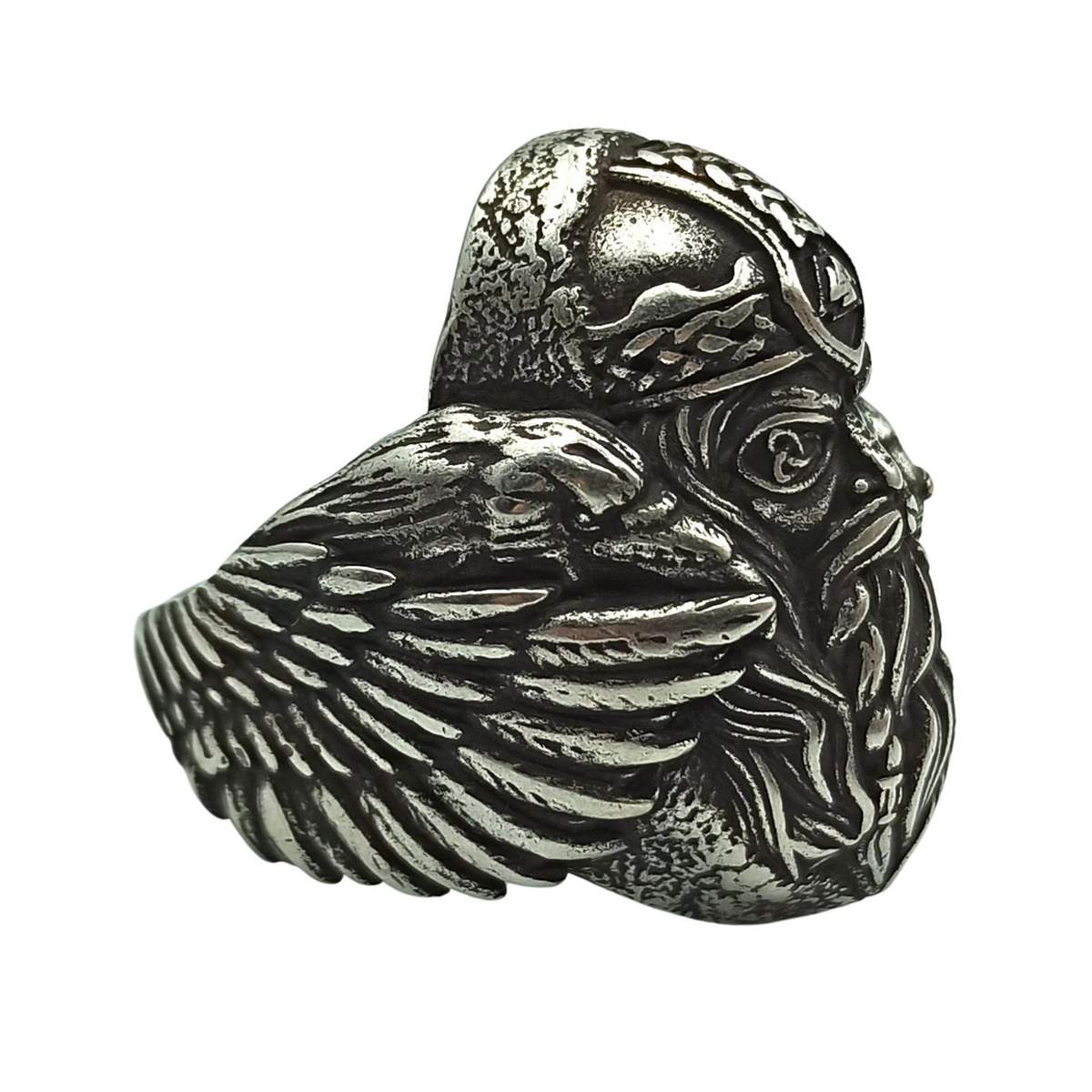 Odin with ravens signet ring