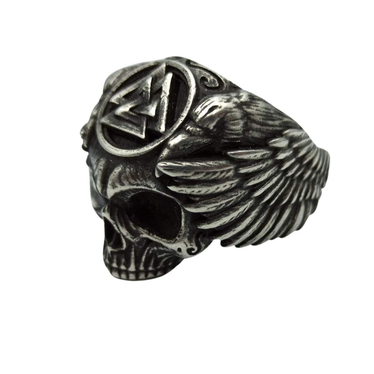 Odin skull ring