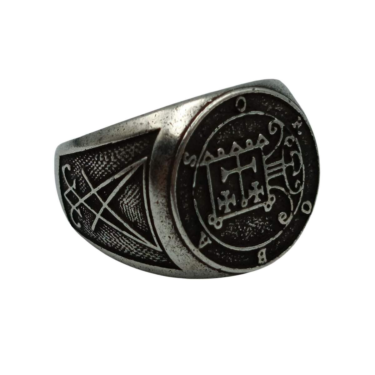 Orobas demon sigil ring 6 US Silver plating
