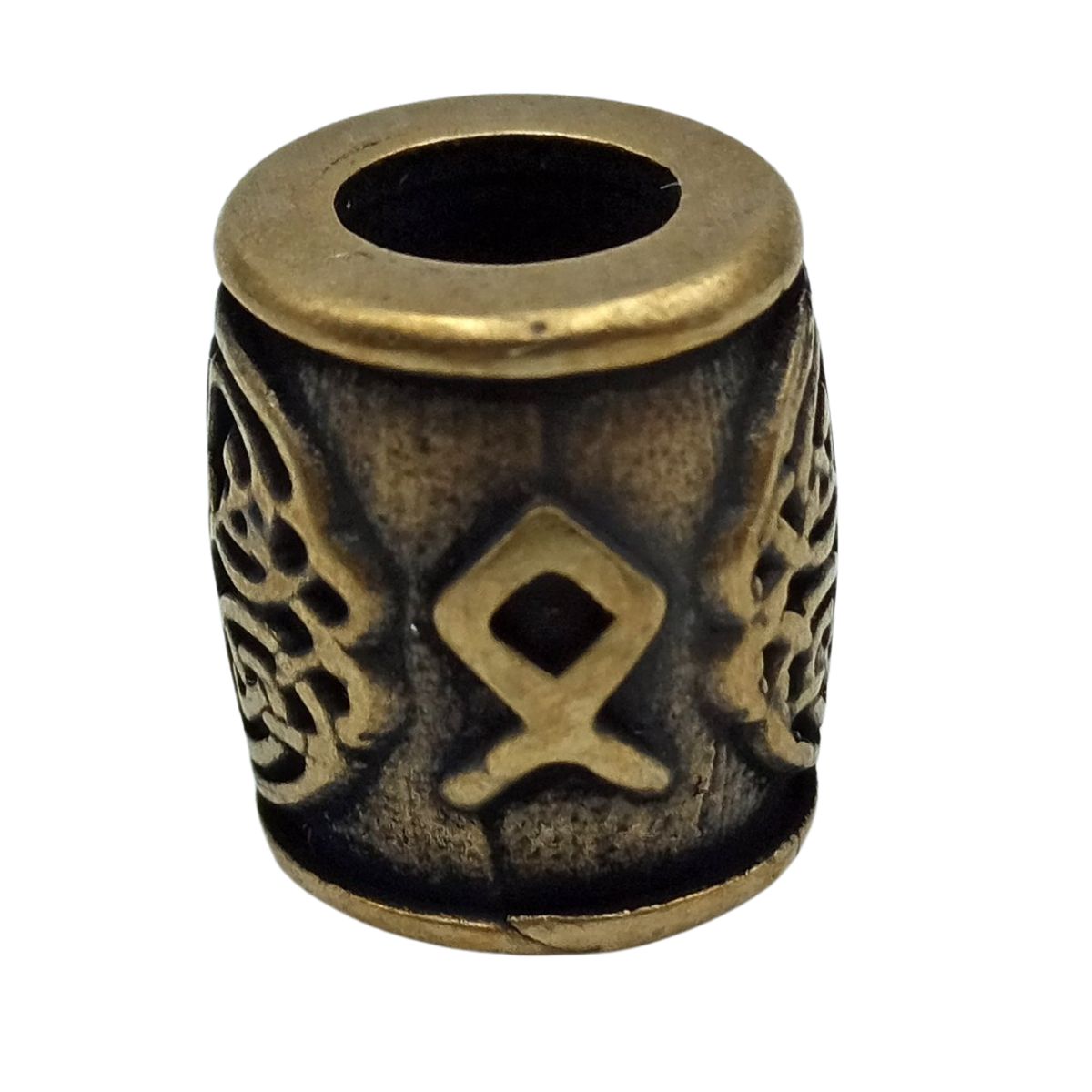 Othala rune bronze bead Bronze