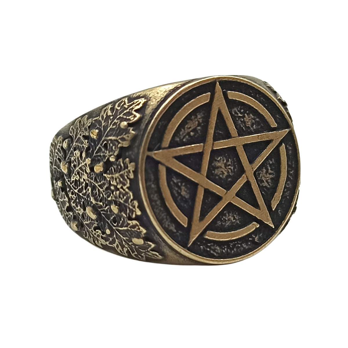 Wiccan pentacle ring