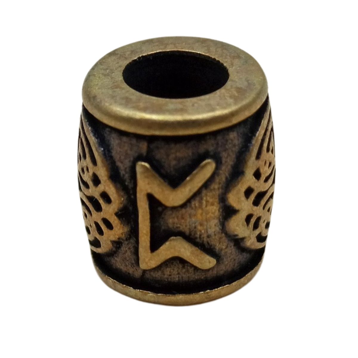 Perthro rune bead Bronze