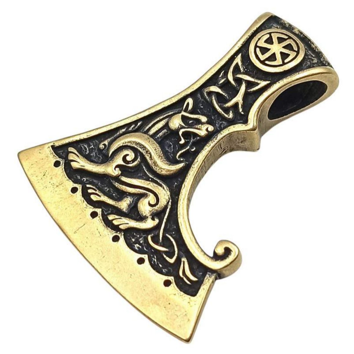 Axe of Perun pendant Italian bronze