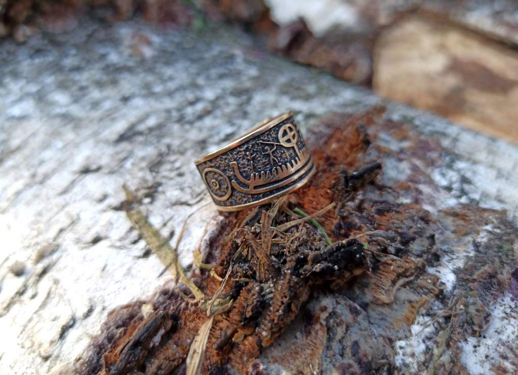 Norse Petroglyph ring