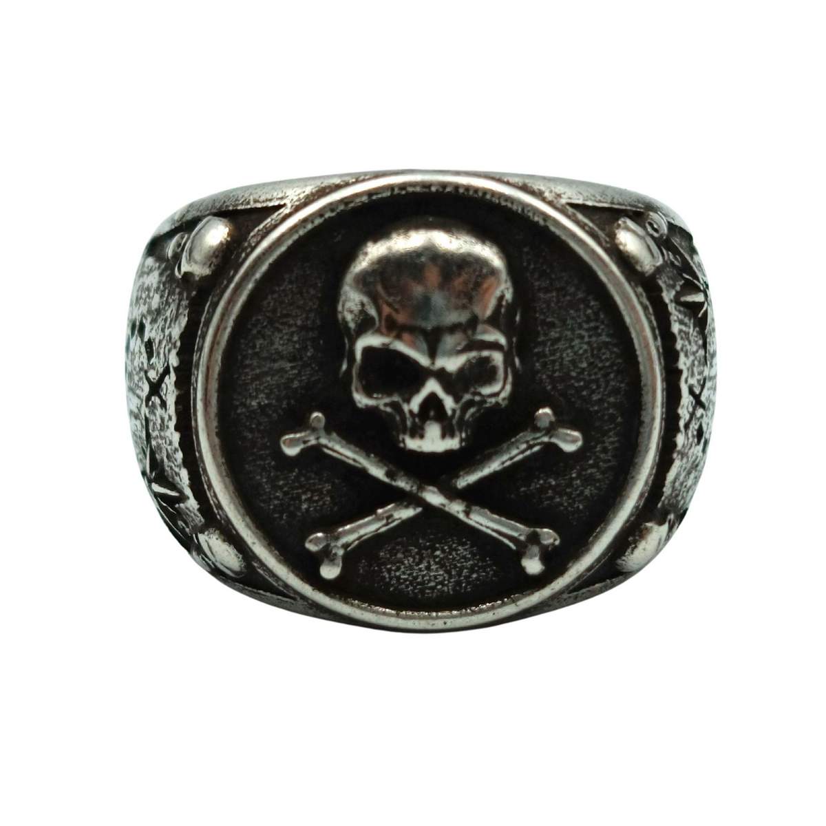 Pirate skull signet ring