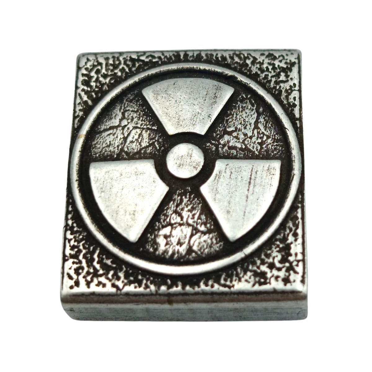Radiation Symbol molle clip Silver plated