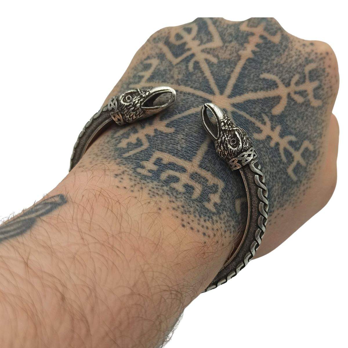 Viking arm ring raven bracelet