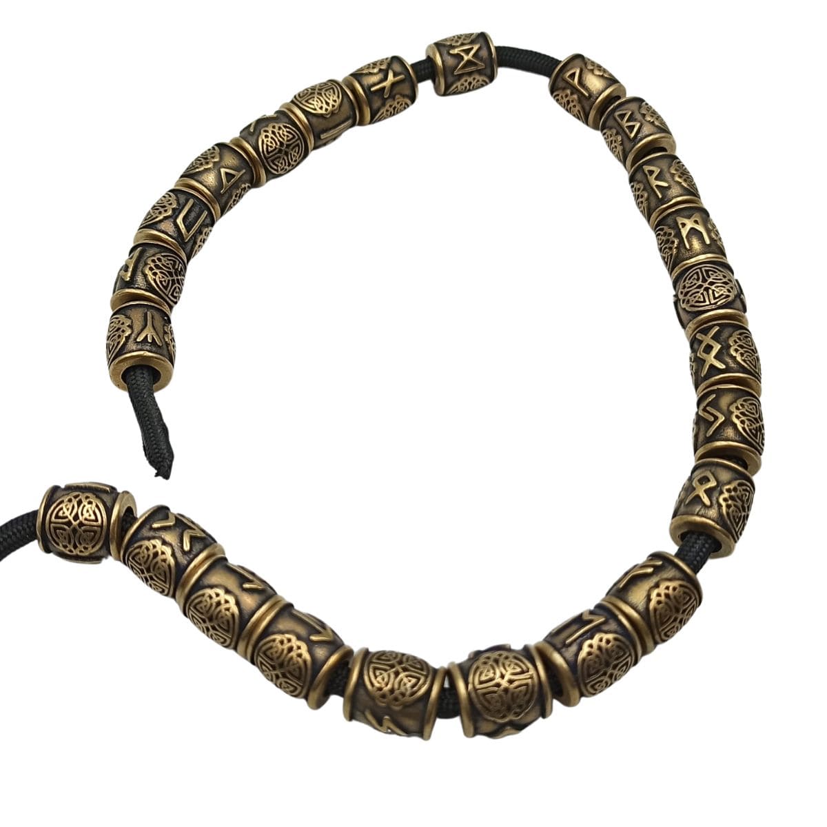 Elder futhark runes beads set - 24 pc