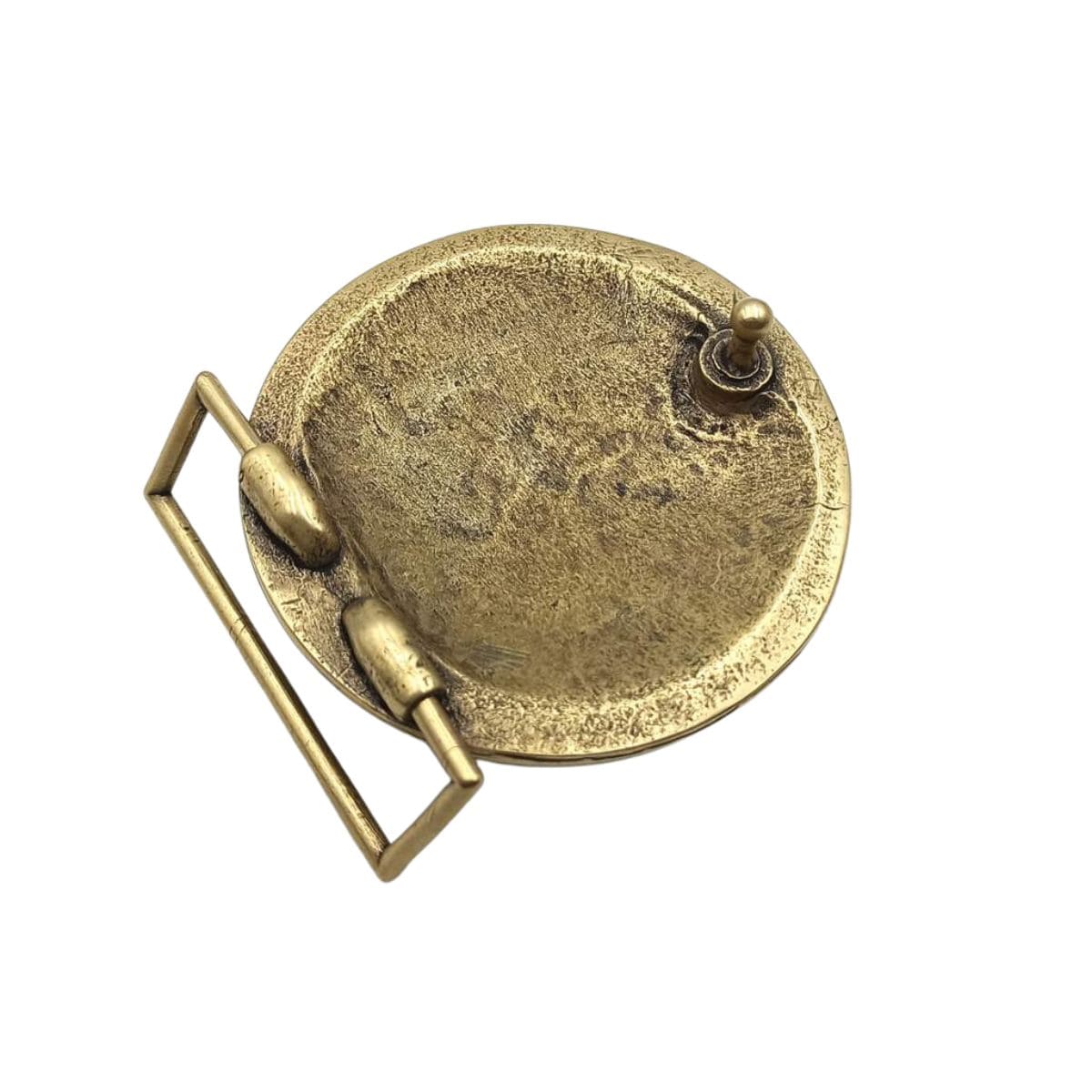 Spartan warrior shield belt buckle