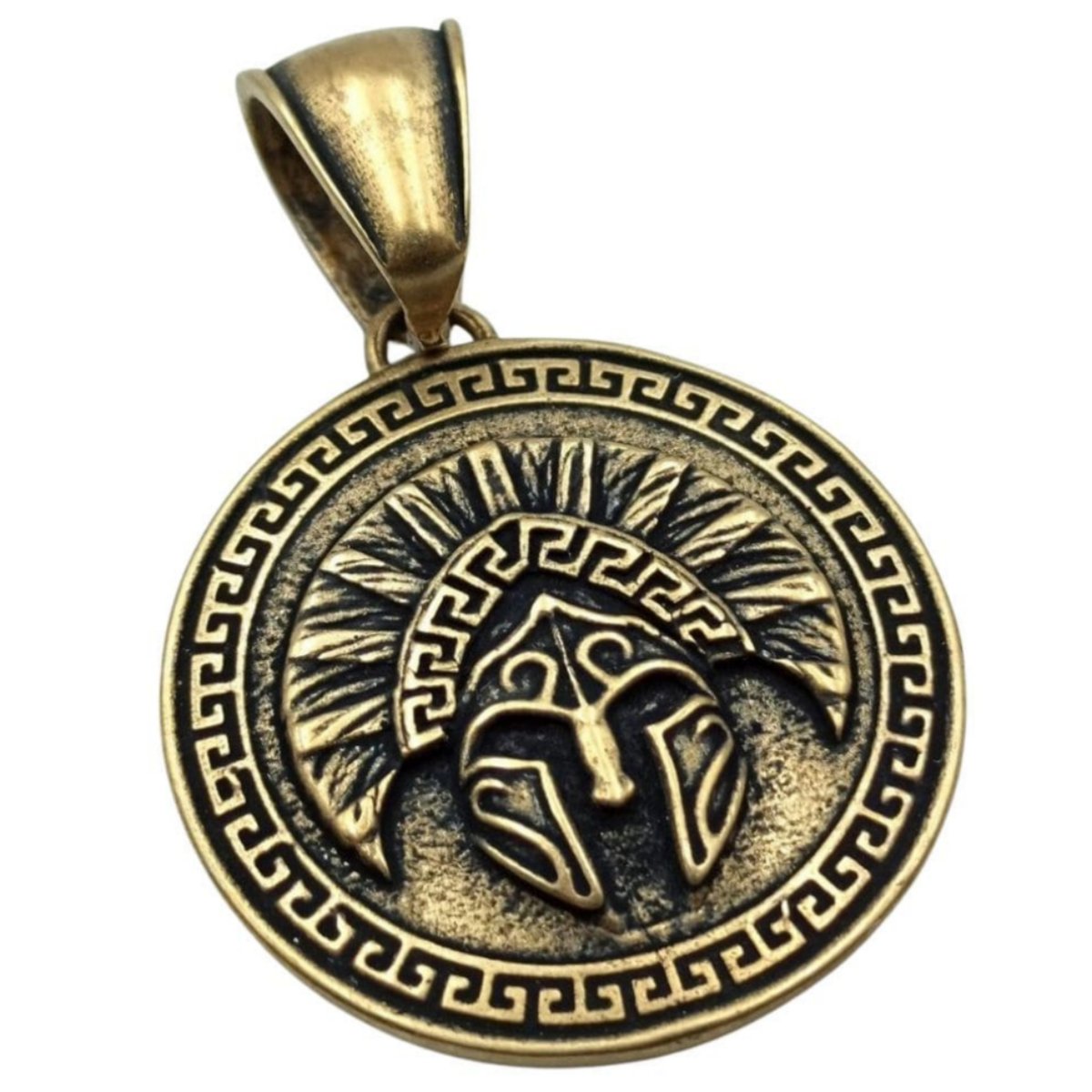 Spartan shield pendant Bronze